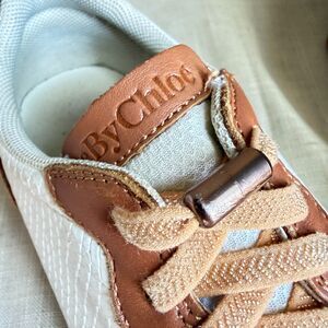 See By Chloe kids trainers sneakers camel leather 4.5